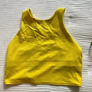 Athleta Conscious Crop - Yellow, Size Small